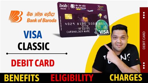 bank of baroda visa classic intl contactless debit card|Bank of Baroda VISA debit card.